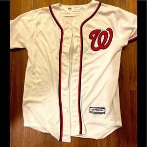 Washington nationals youth m 10/12 jersey worn once